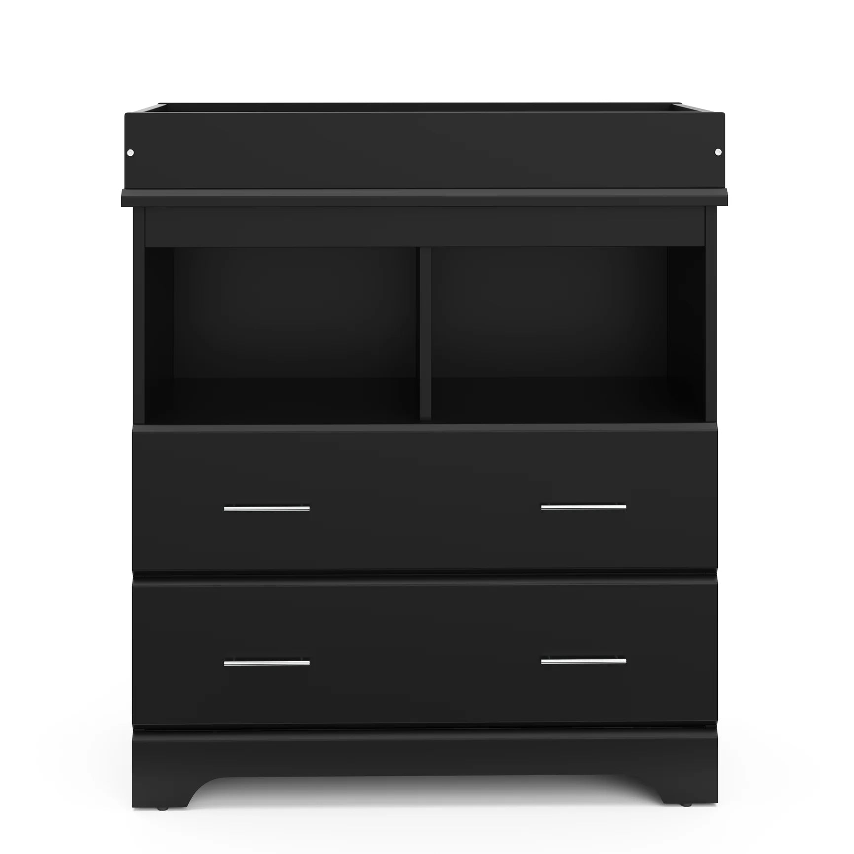 Brookside 2-Drawer Changing Table Dresser – Black