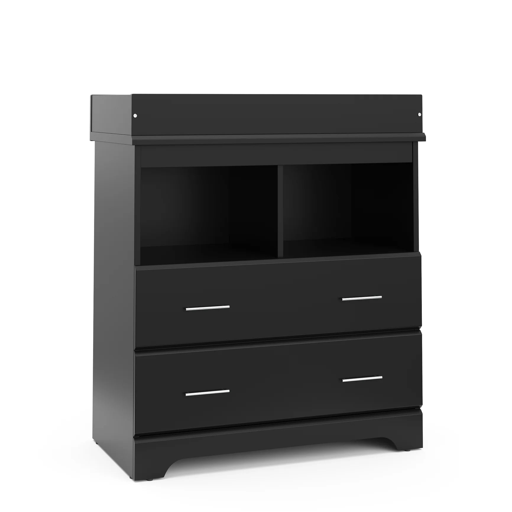 Brookside 2-Drawer Changing Table Dresser – Black