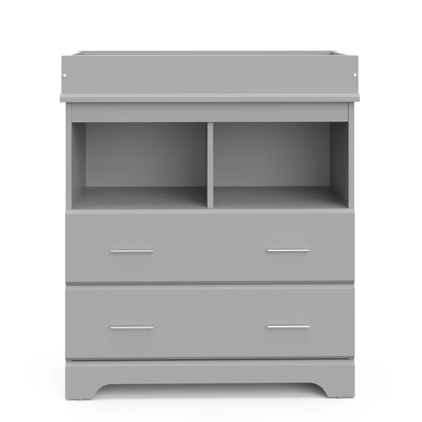 Brookside 2-Drawer Changing Table Dresser – Pebble Gray