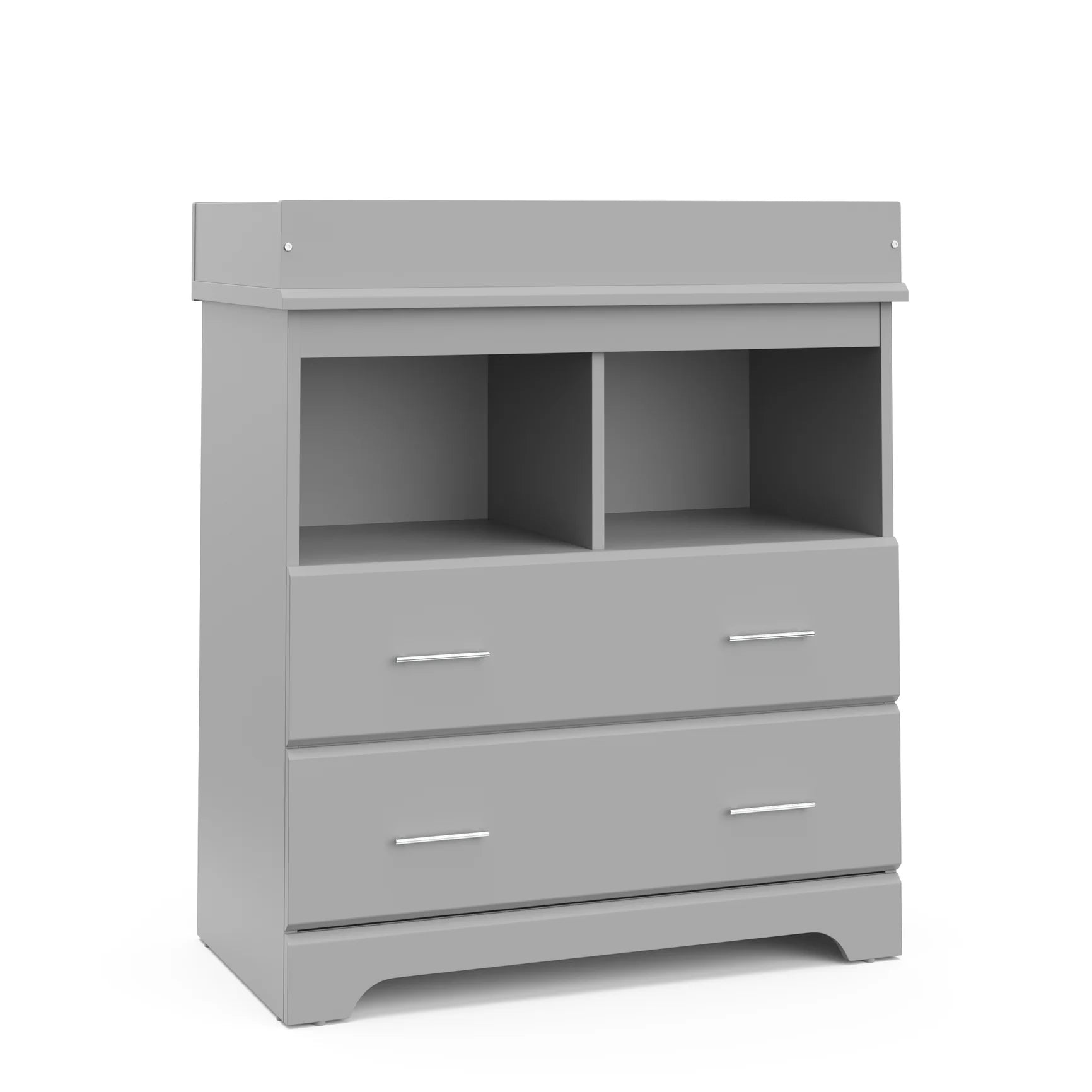 Brookside 2-Drawer Changing Table Dresser – Pebble Gray
