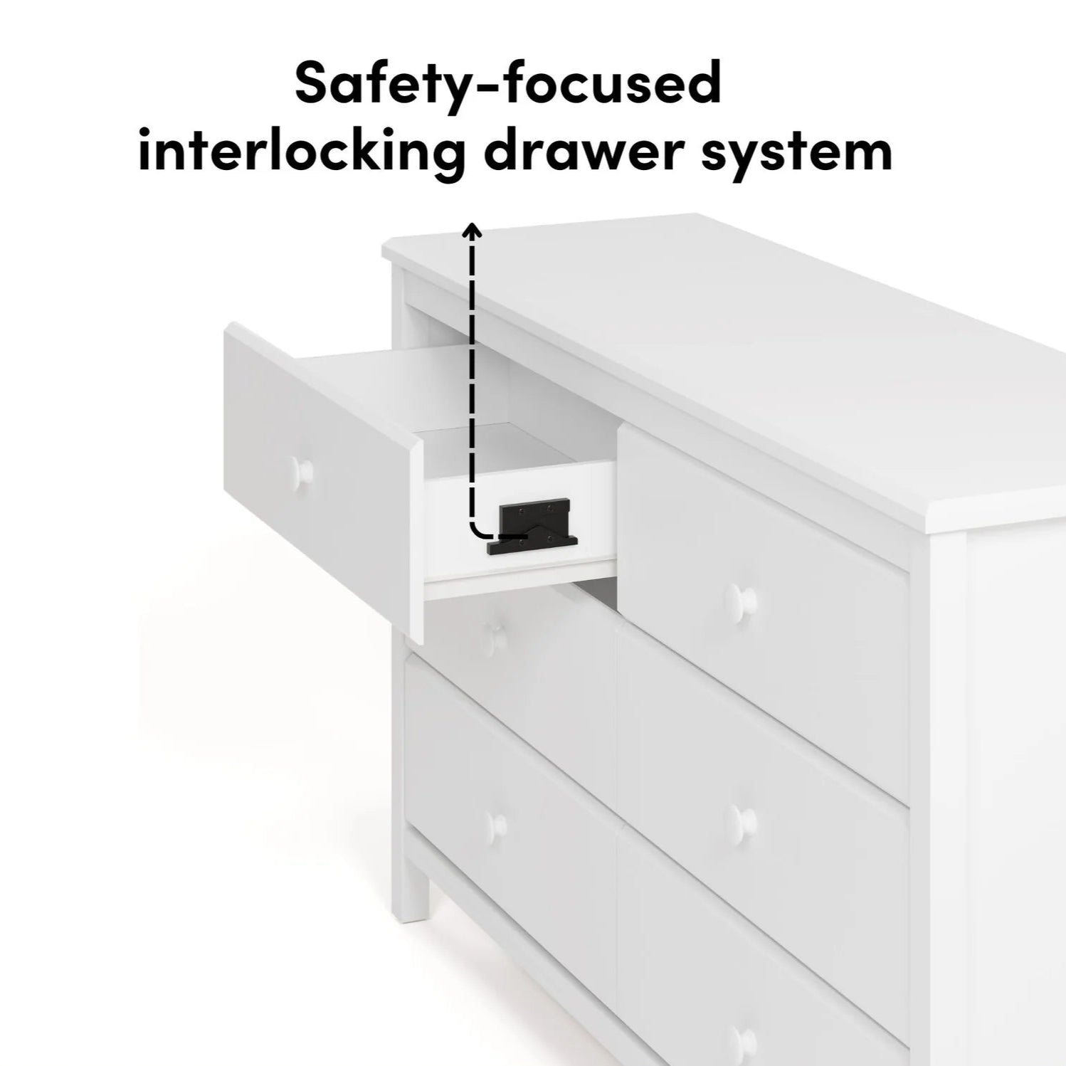 Alpine 6-Drawer Kids Dresser – Driftwood