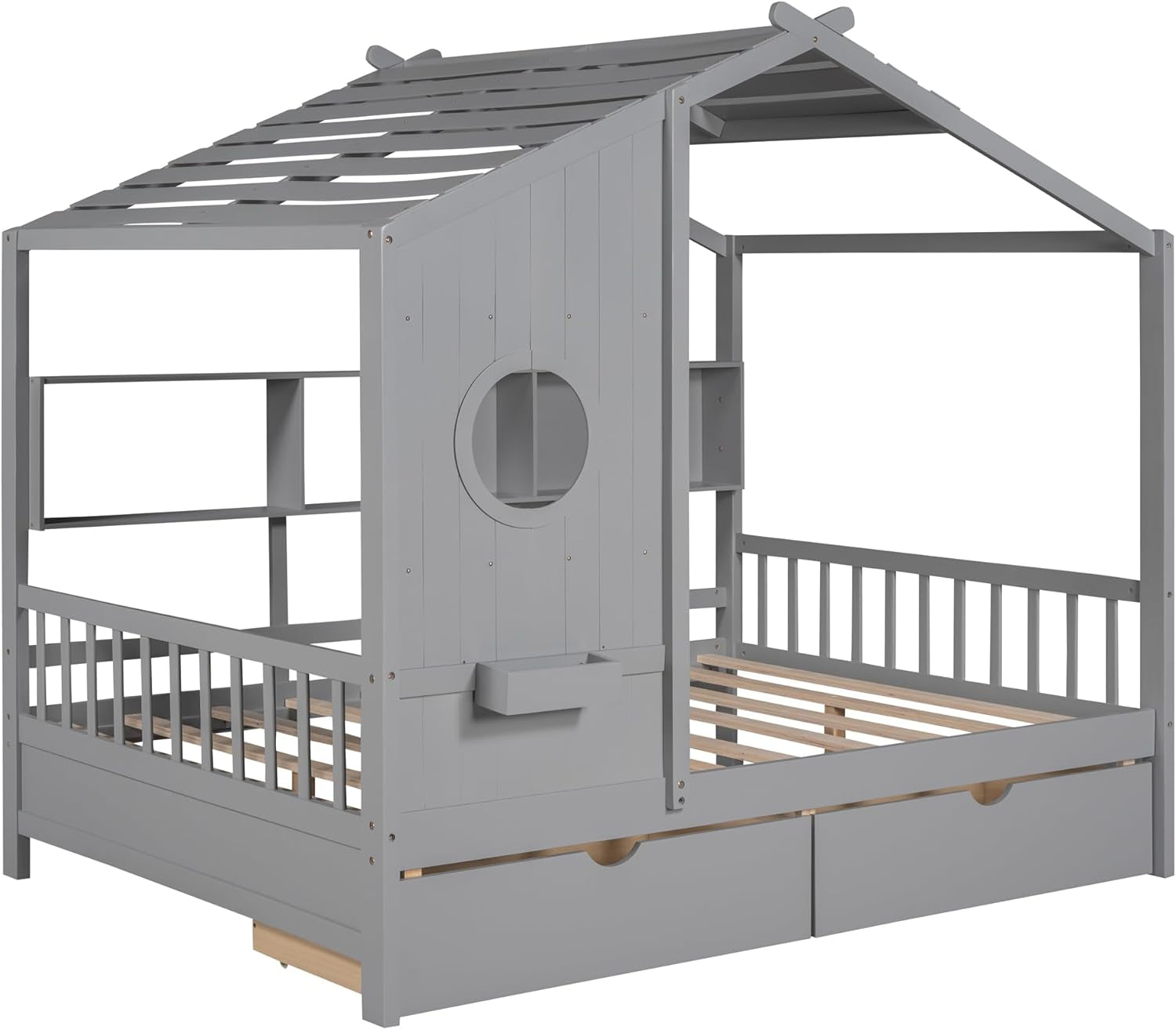 Kids House Bed with Storage Space