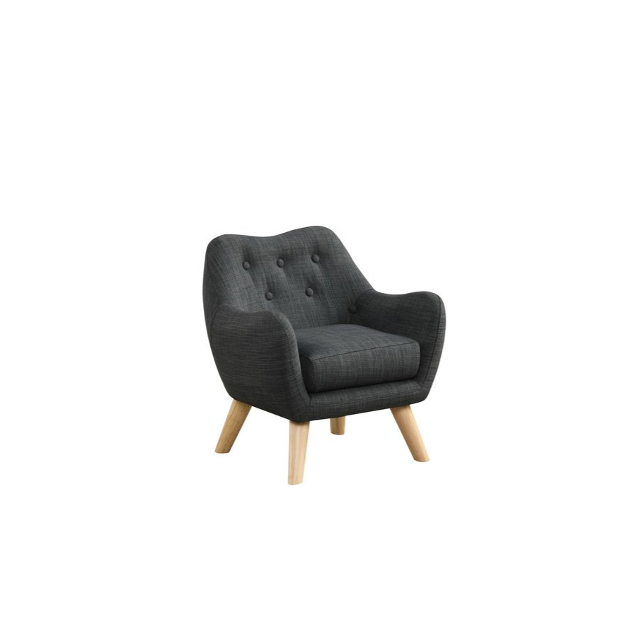 Gray Linen Kids Chair