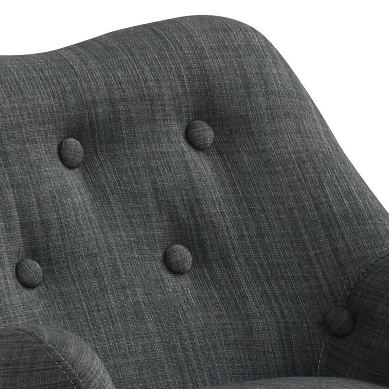 Gray Linen Kids Chair