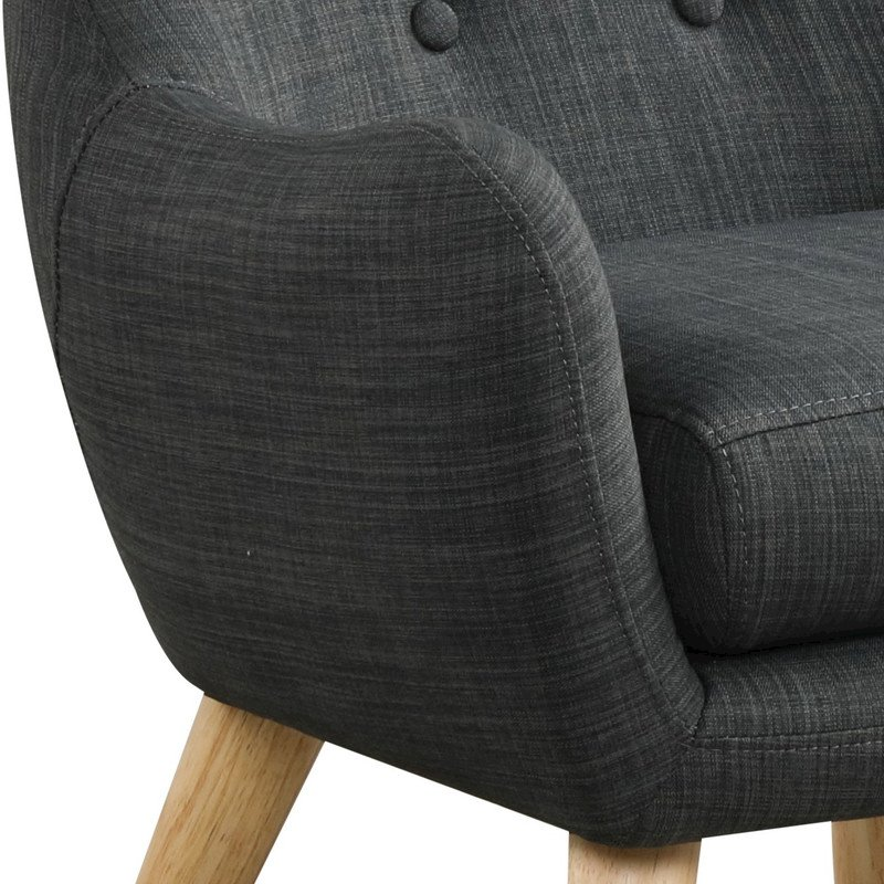 Gray Linen Kids Chair