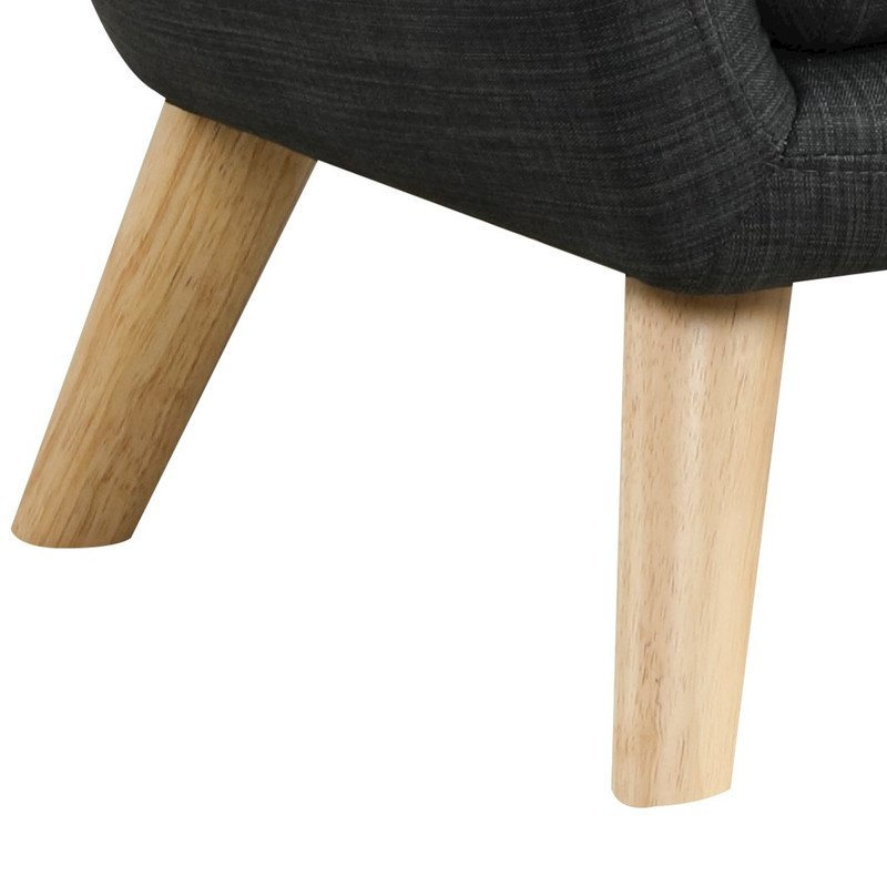 Gray Linen Kids Chair