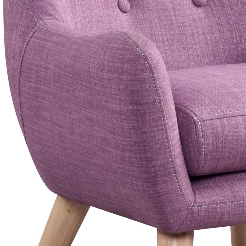 Pink Linen Kids Chair