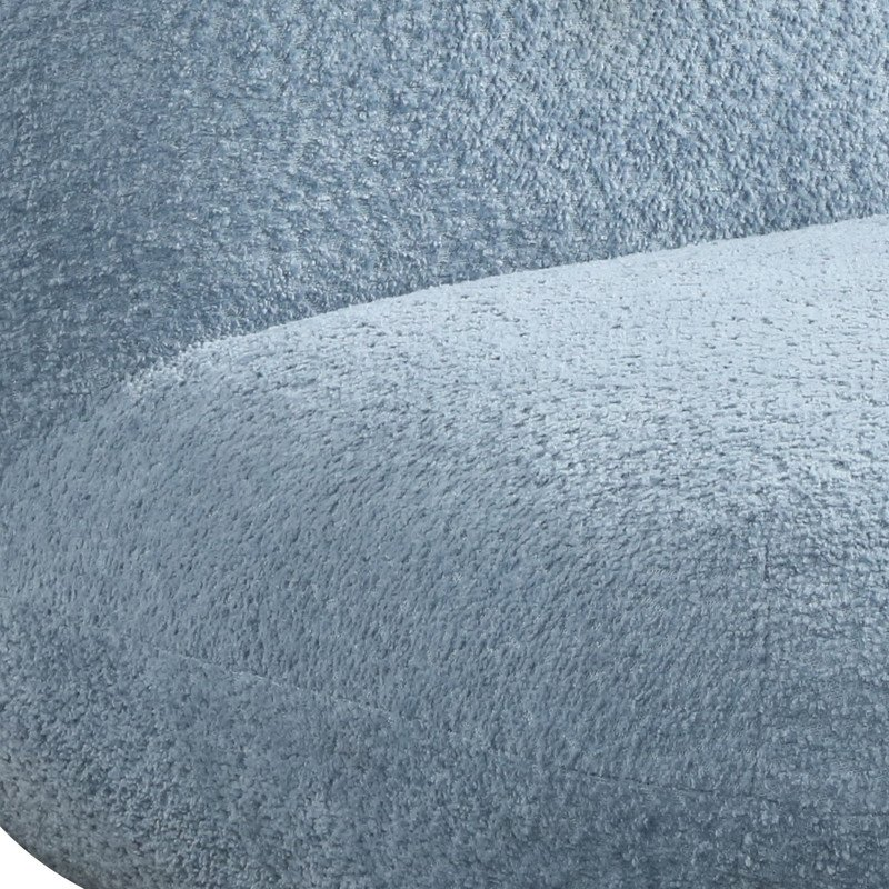 Blue Chenille Deer-Shaped Kids Chair