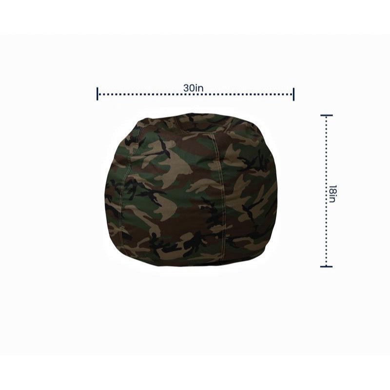 Camouflage Refillable Bean Bag Chair for Kids and Teens