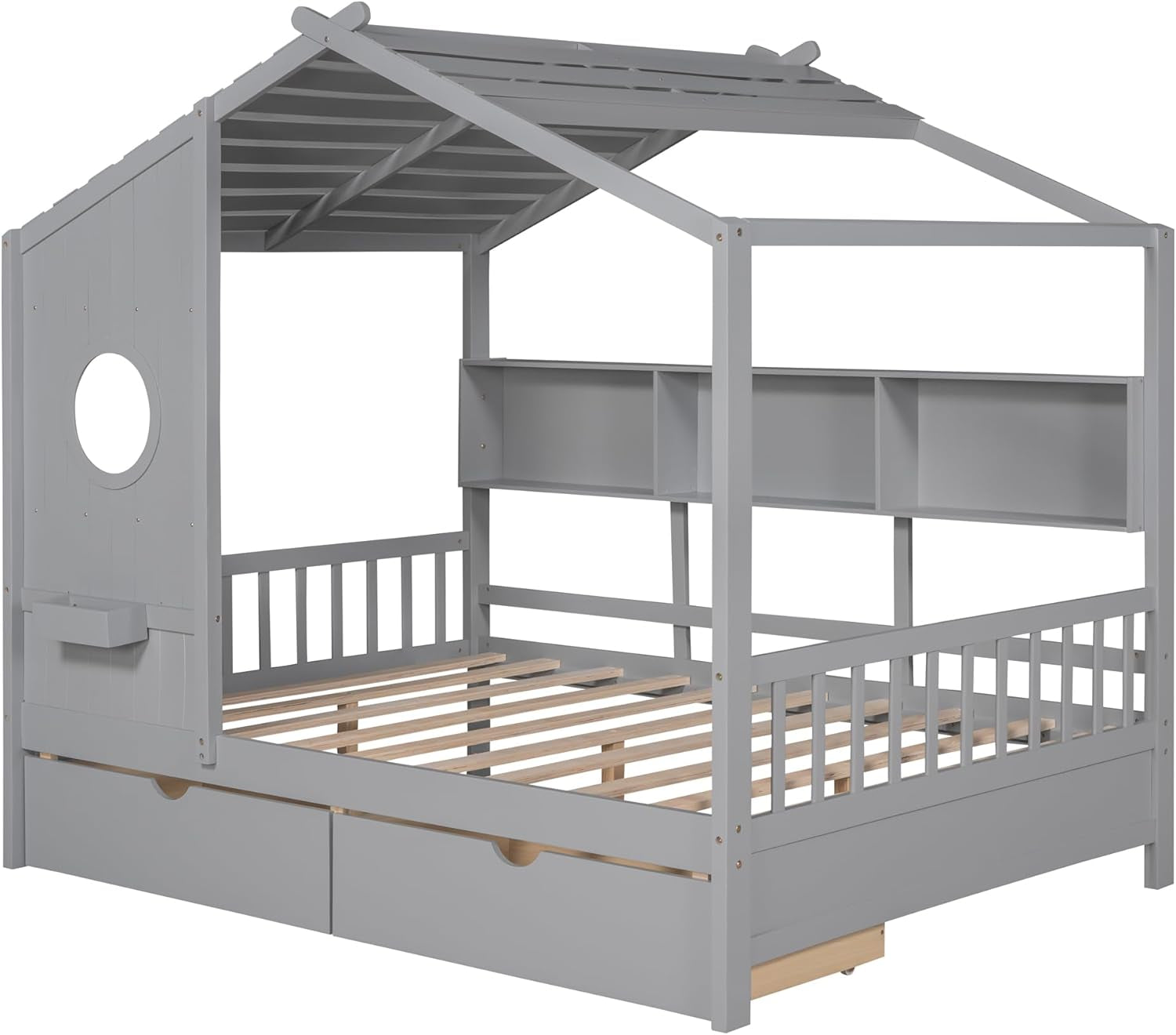 Kids House Bed with Storage Space
