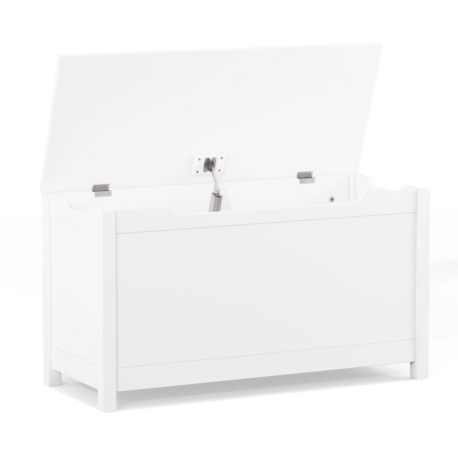 Kids Wooden Toy Box - White