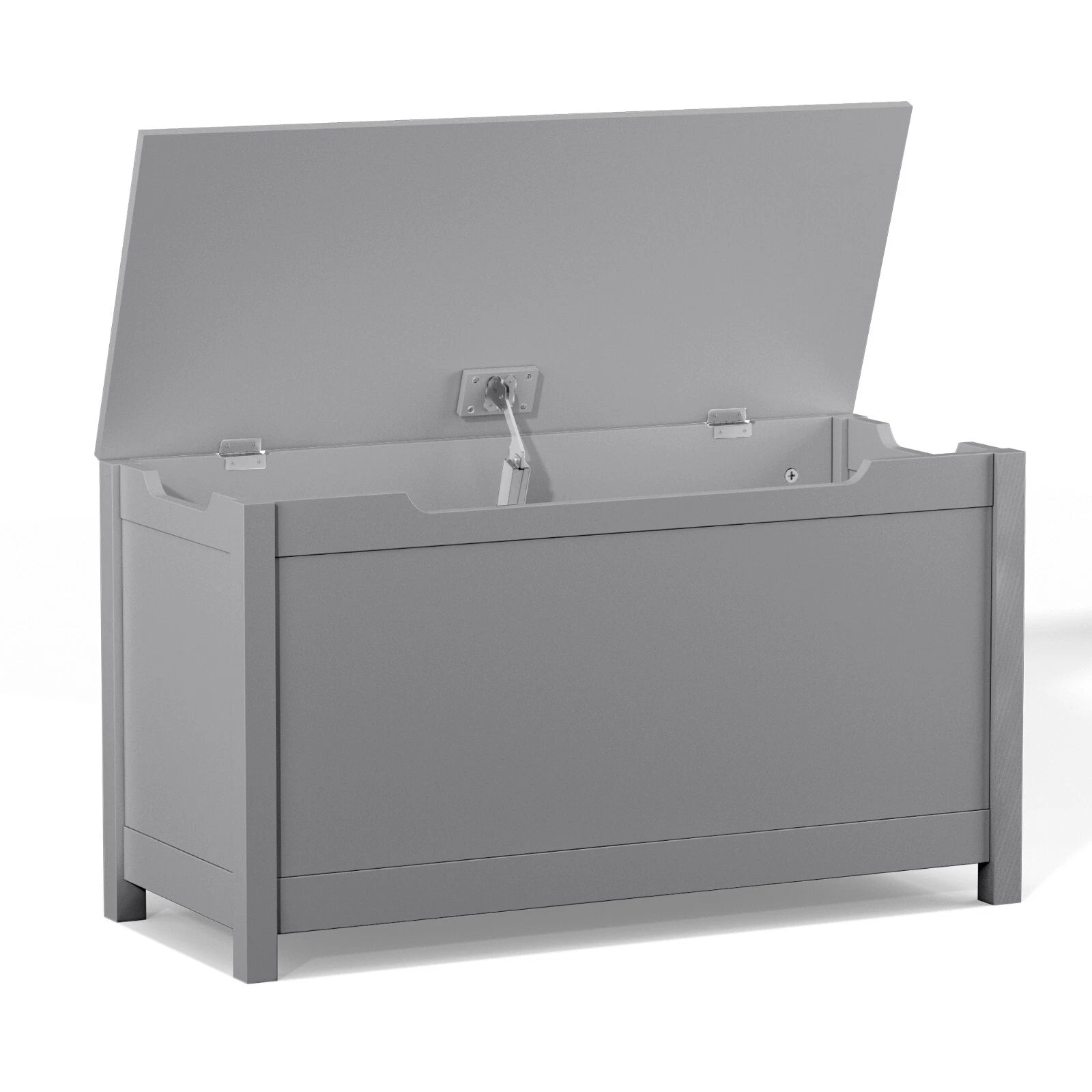 Kids Wooden Toy Box - Grey