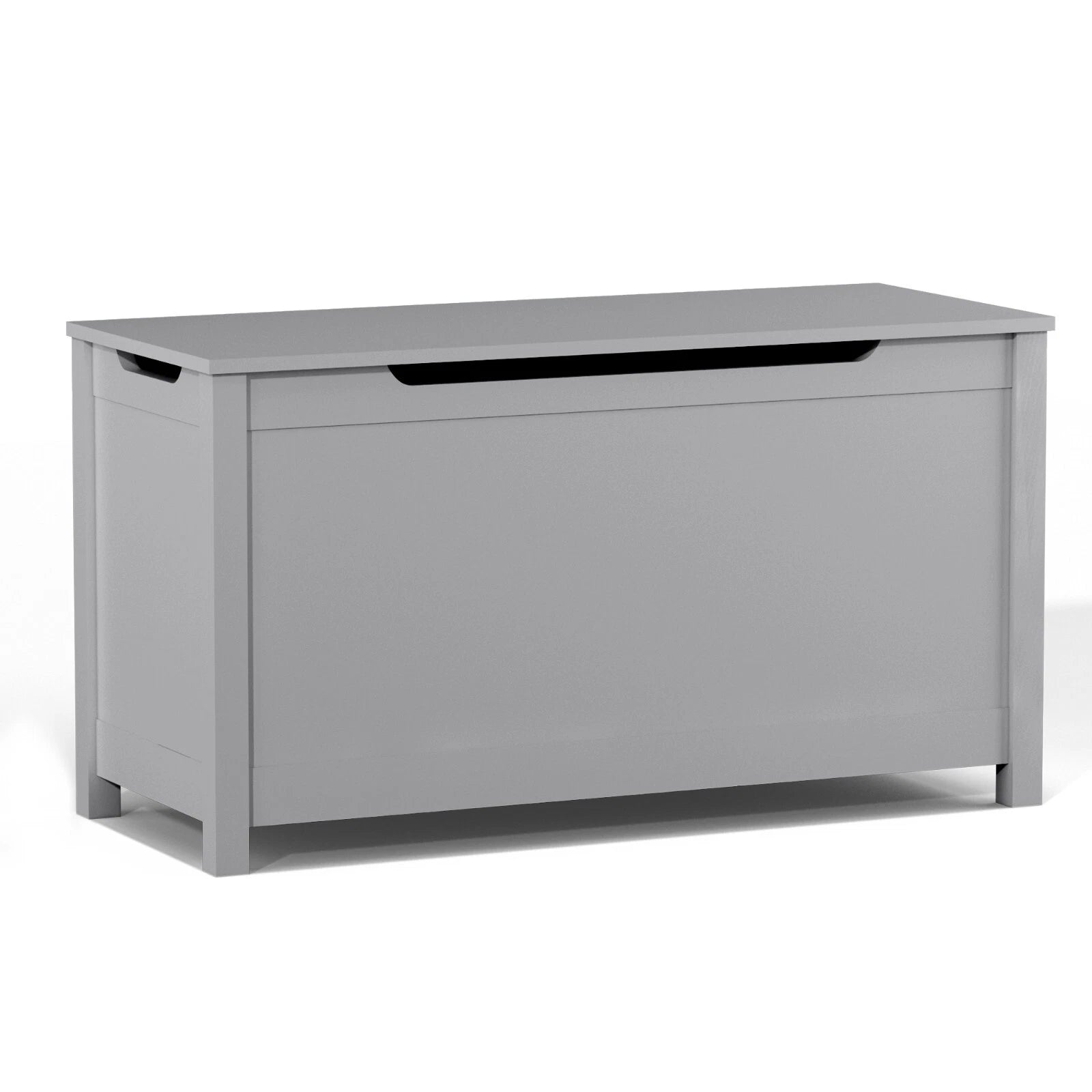 Kids Wooden Toy Box - Grey