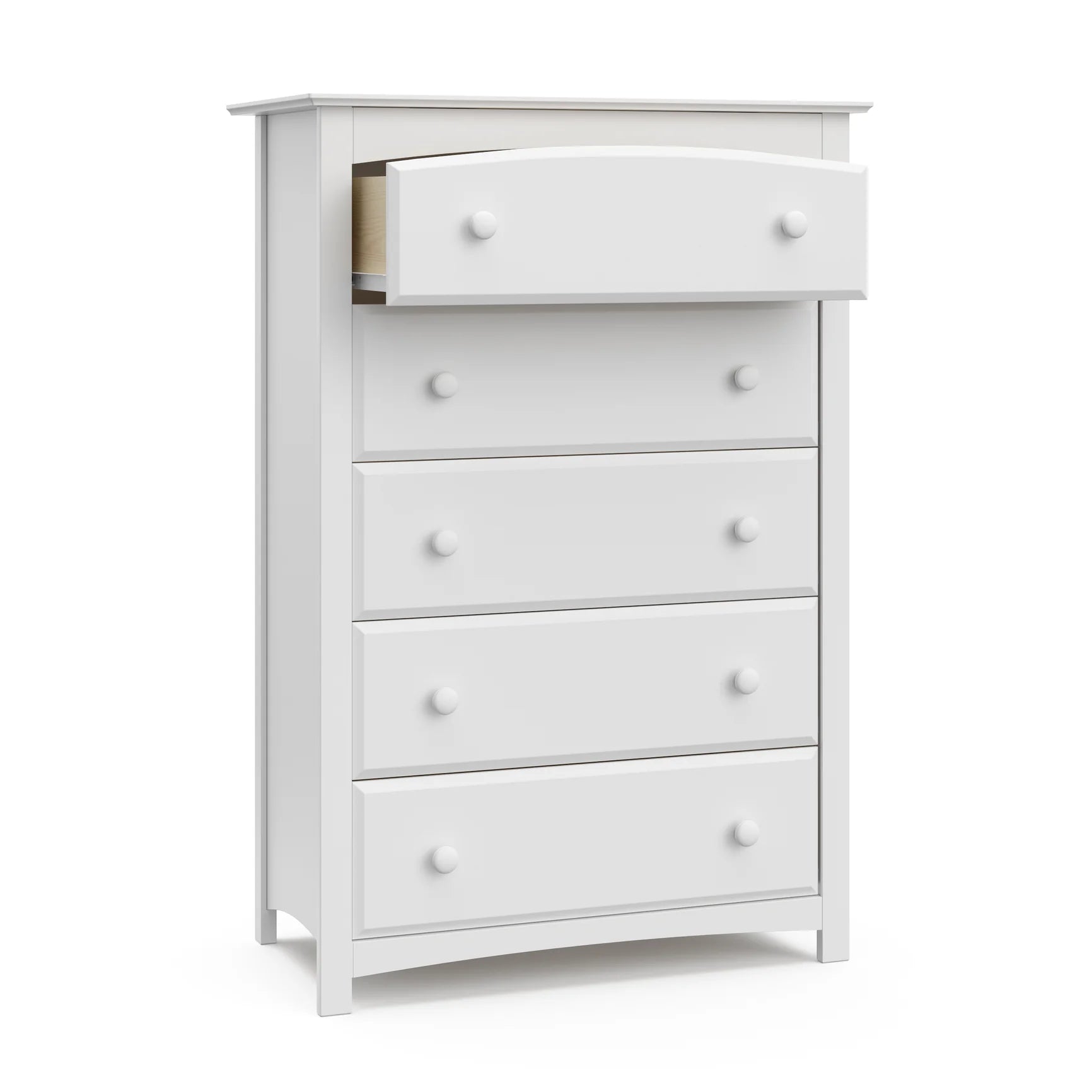 Kenton 5-Drawer Kids Dresser - White