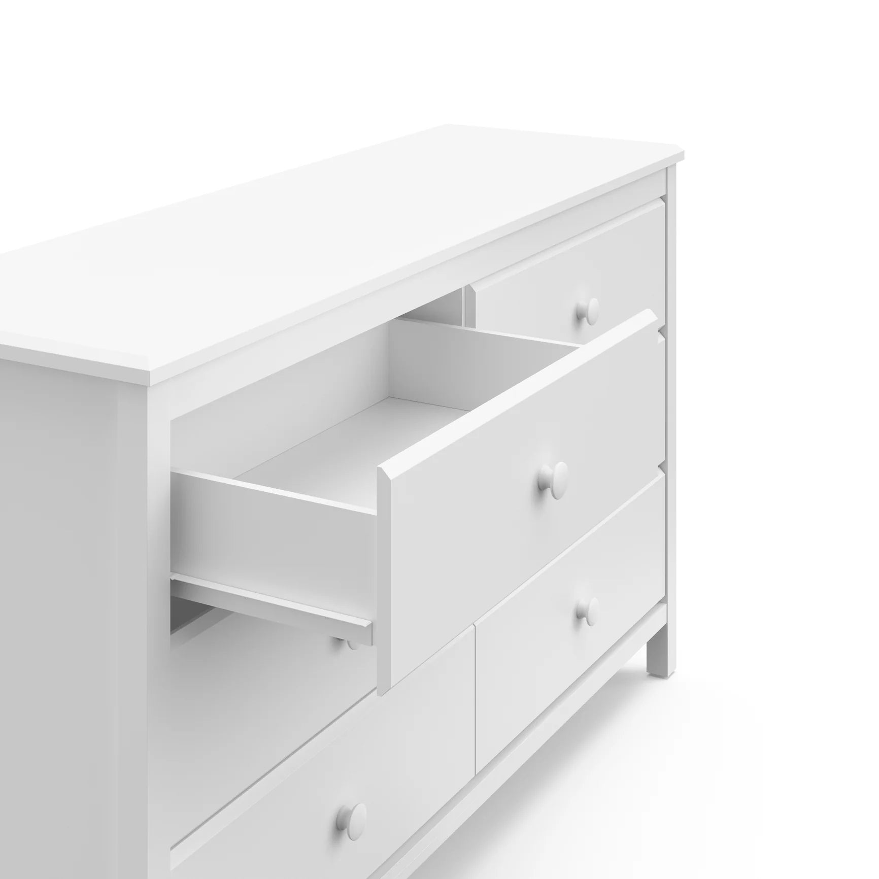 Alpine 6-Drawer Kids Dresser – White