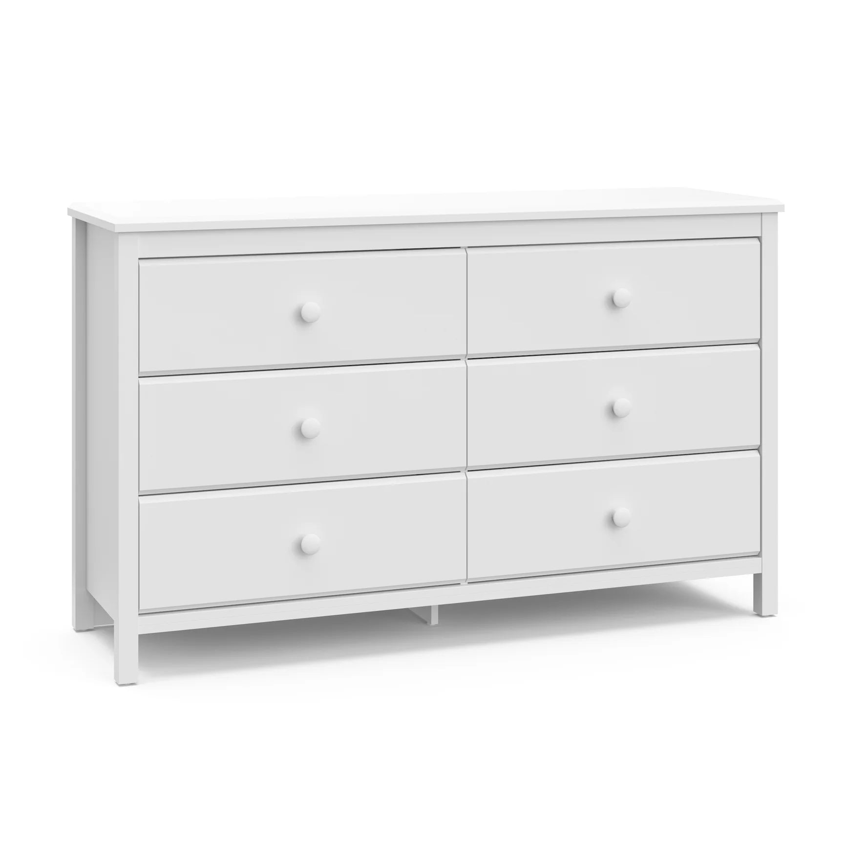 Alpine 6-Drawer Kids Dresser – White