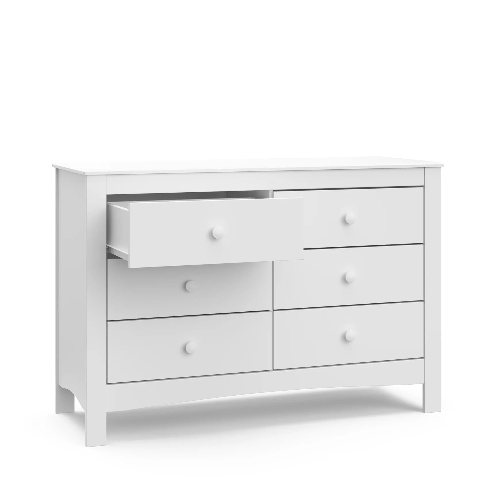 Noah 6-Drawer Kids Dresser - White
