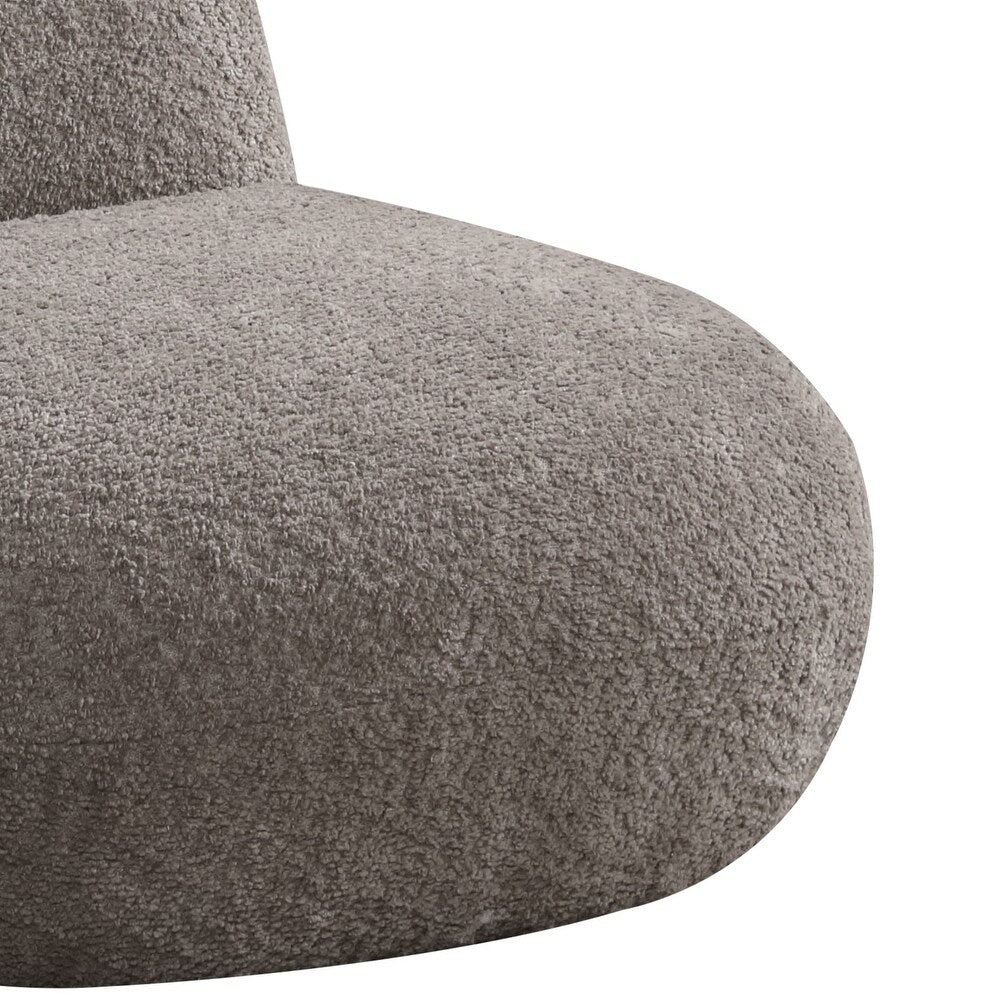 Brown Chenille Deer-Shaped Kids Chair