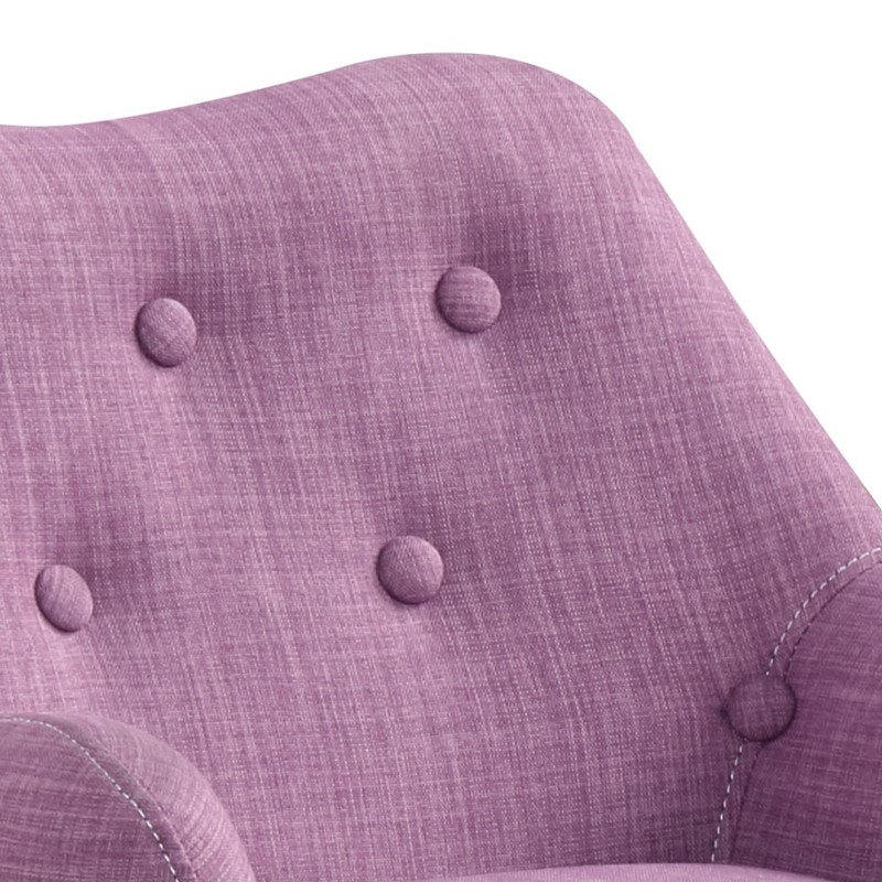 Pink Linen Kids Chair