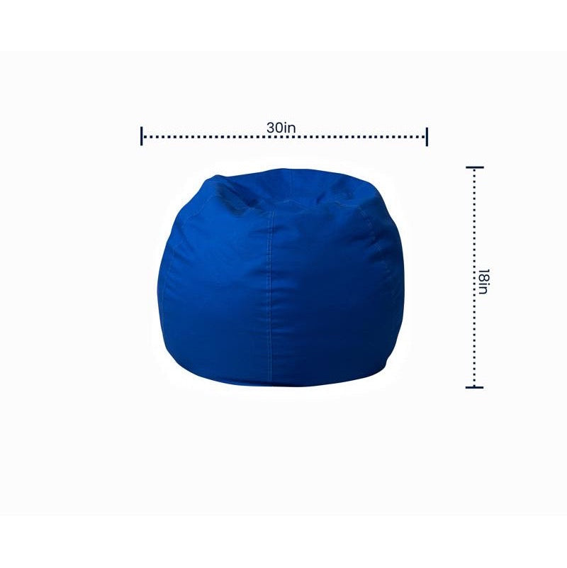 Solid Royal Blue Refillable Bean Bag Chair for Kids and Teens