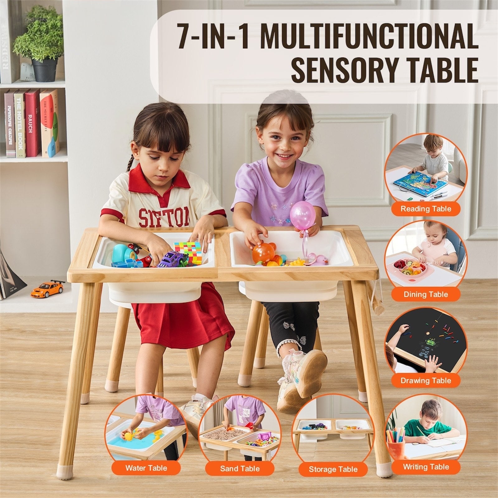 Kids Activity Table with 2 Stools