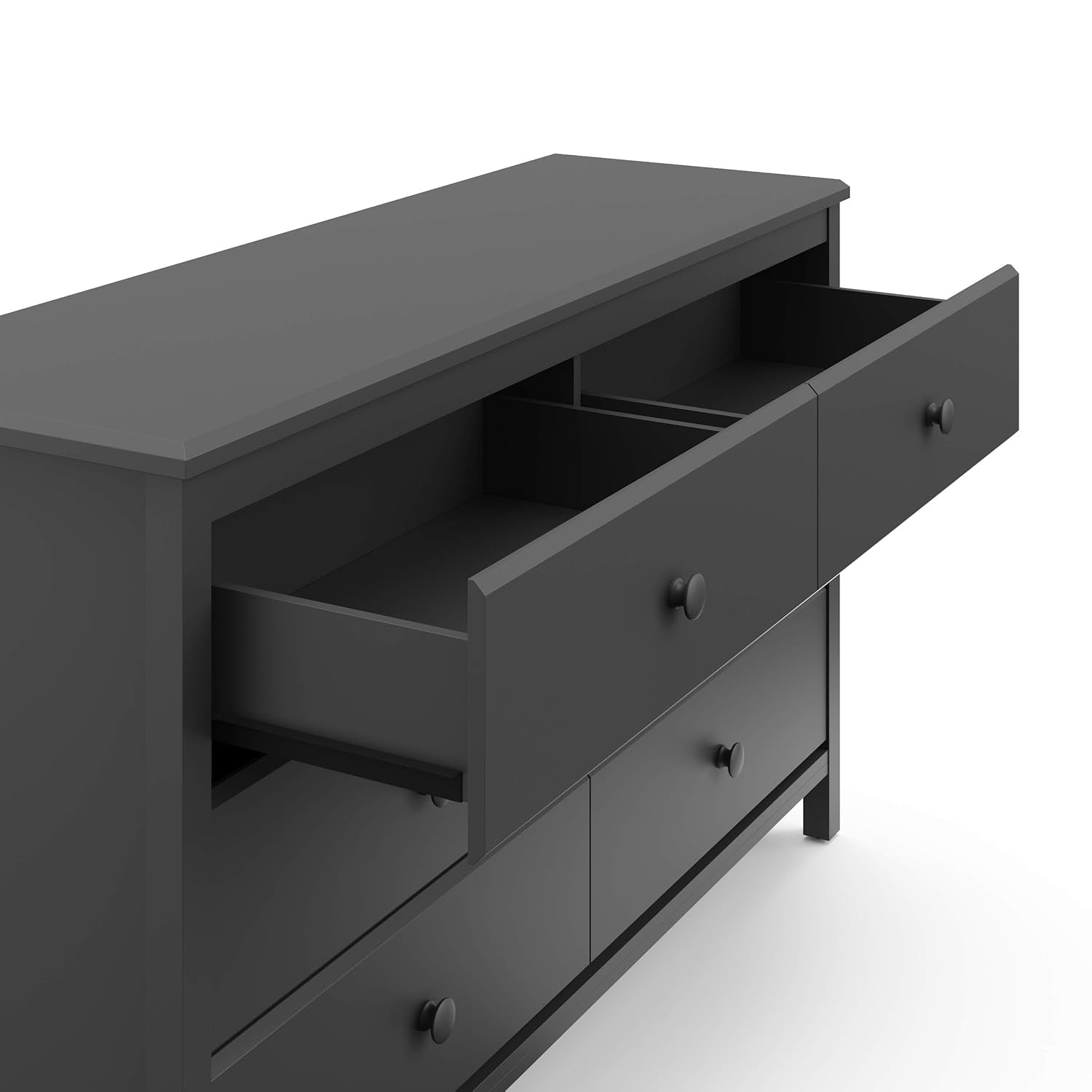 Alpine 6-Drawer Kids Dresser – Gray