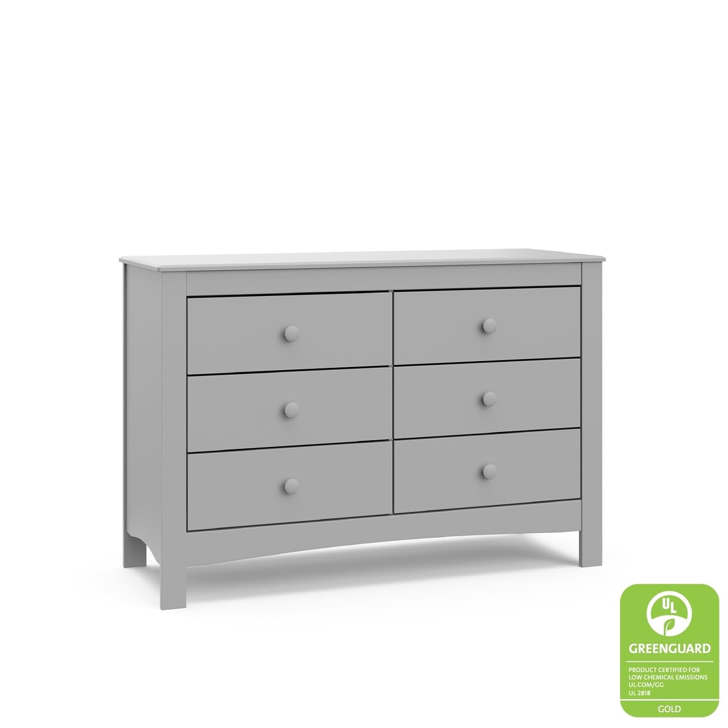 Noah 6-Drawer Kids Dresser - Gray